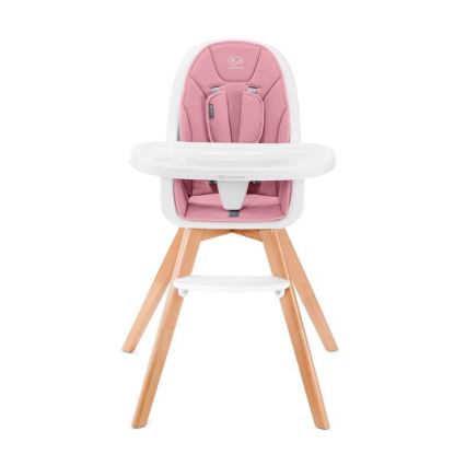 KINDERKRAFT - Baby Esstischstuhl 2in1 TIXI rosa