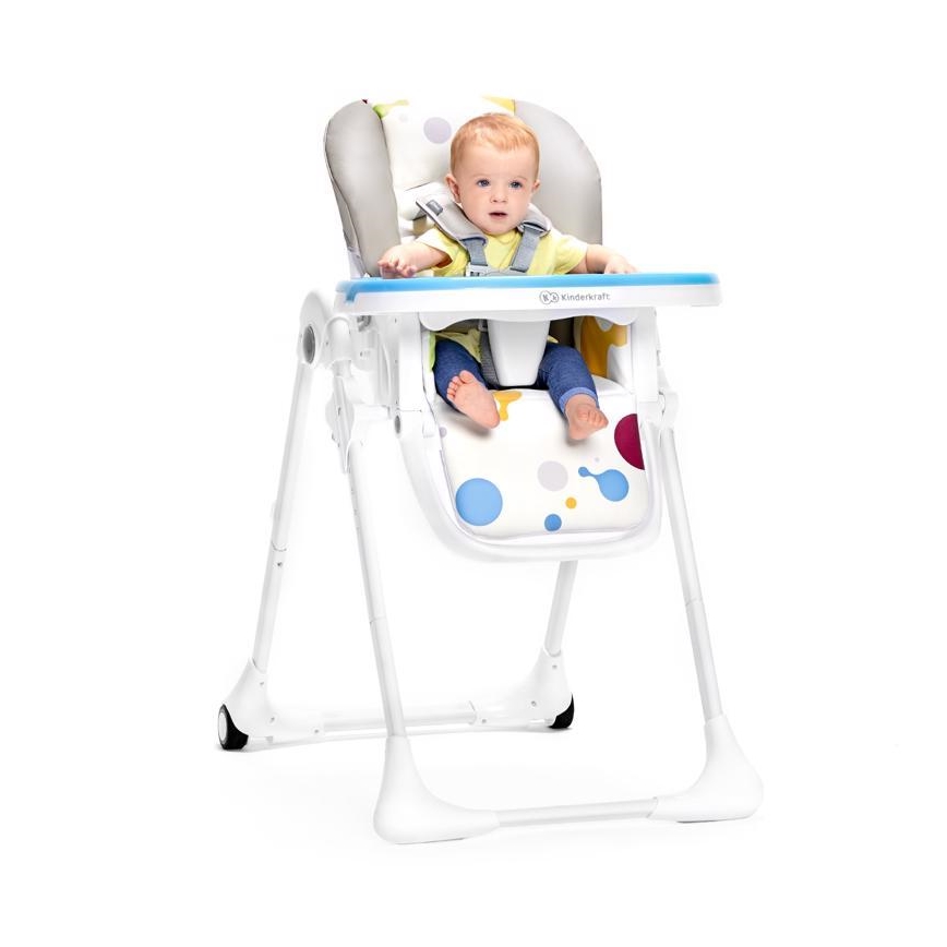 KINDERKRAFT - Baby Esstischstuhl YUMMY grau