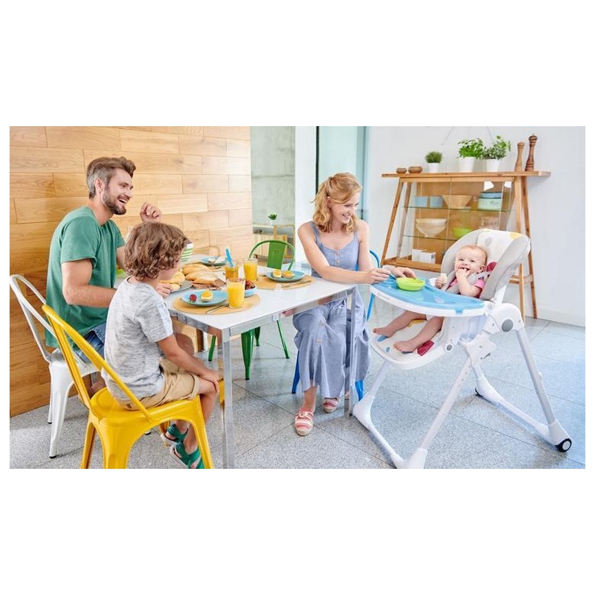 KINDERKRAFT - Baby Esstischstuhl YUMMY grau