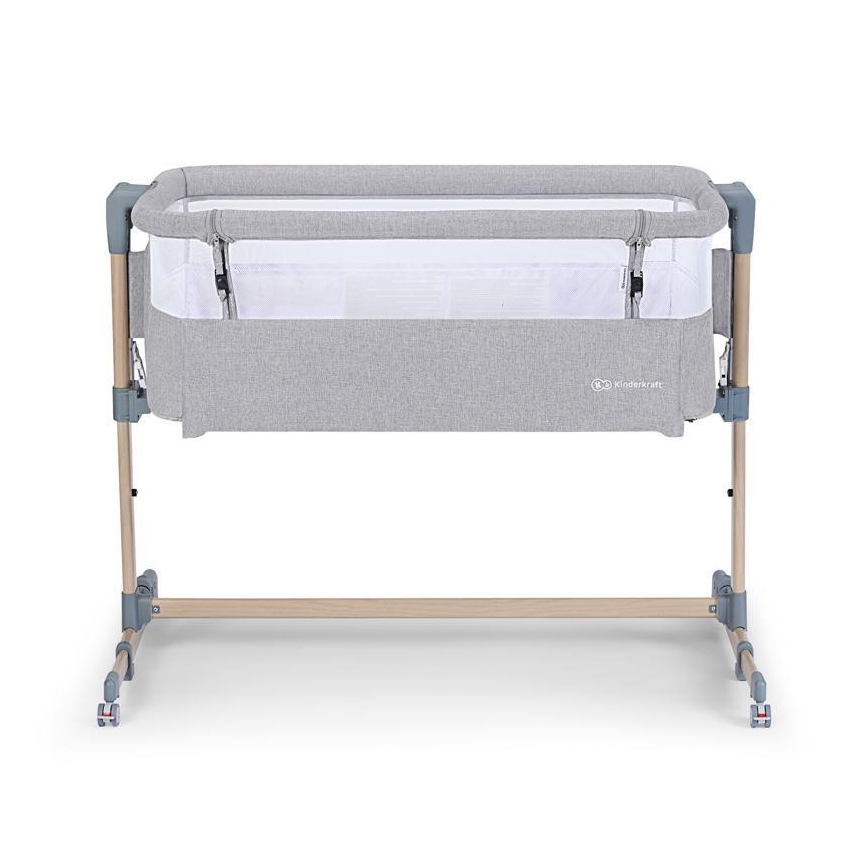 KINDERKRAFT - Babybett NESTE hellgrau/Holz