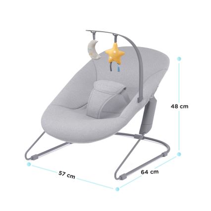 KINDERKRAFT – Babyliege CALMEE grau