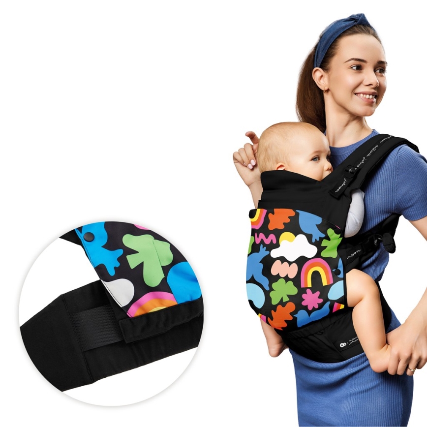 KINDERKRAFT - Babytrage HUGGY Happy shapes