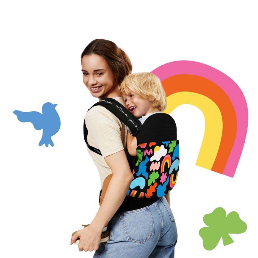 KINDERKRAFT - Babytrage HUGGY Happy shapes