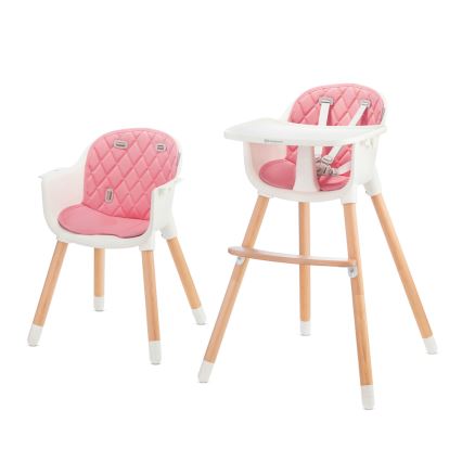 KINDERKRAFT - Esstischstuhl für Kinder SIENNA Buche/rosa