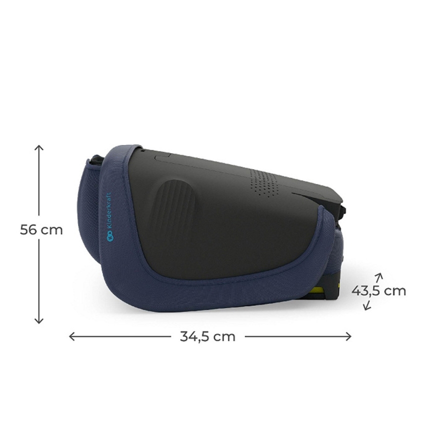 KINDERKRAFT - Faltbarer Kinderautositz UNITY 2 i-Size 100-150 cm dunkelblau