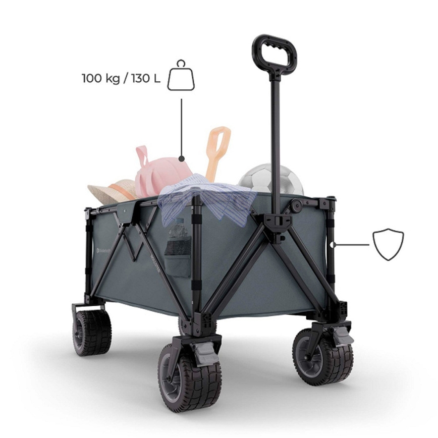 KINDERKRAFT - Faltbarer Transportwagen WAGON ROLLSTER grau