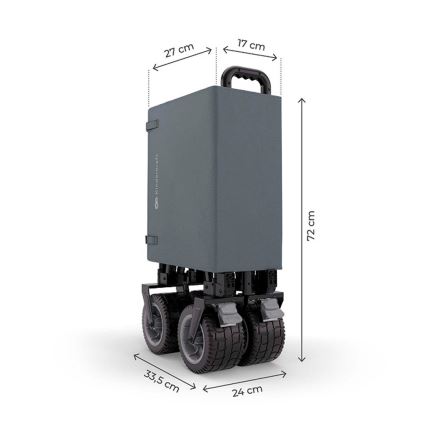 KINDERKRAFT - Faltbarer Transportwagen WAGON ROLLSTER grau