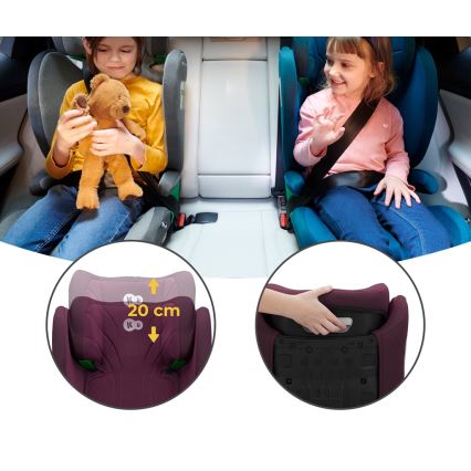 KINDERKRAFT - Kindersitz JUNIOR FIX 2 (100-150 cm) Cherry Pearl