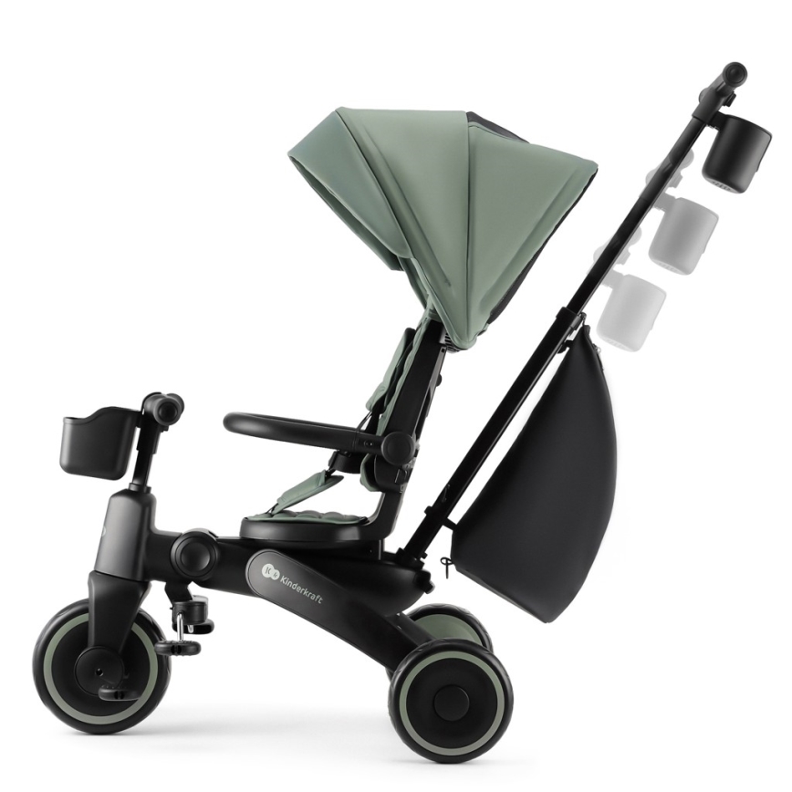 KINDERKRAFT - Kinder-Dreirad 4-in-1 JAZZ 2 grün