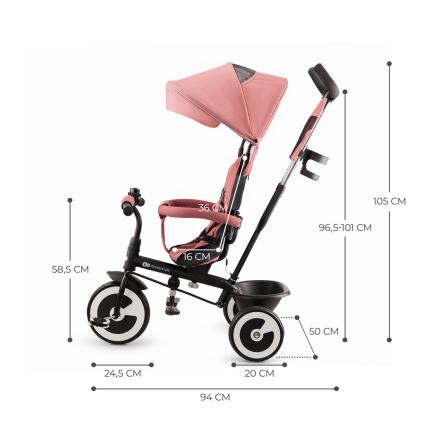 KINDERKRAFT - Kinder-Dreirad ASTON Rosa rosa
