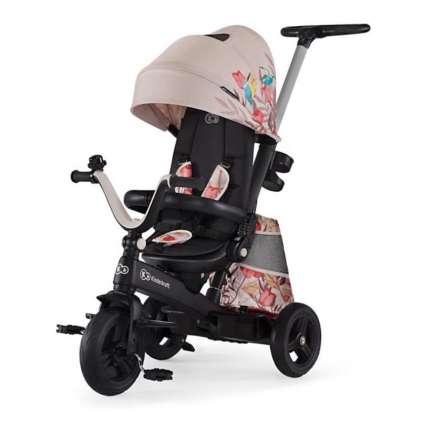 KINDERKRAFT – Kinderdreirad 5in1 EASYTWIST beige/schwarz