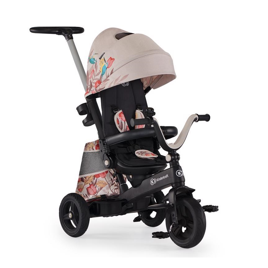 KINDERKRAFT – Kinderdreirad 5in1 EASYTWIST beige/schwarz