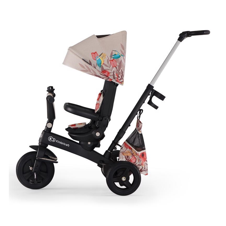 KINDERKRAFT – Kinderdreirad 5in1 EASYTWIST beige/schwarz