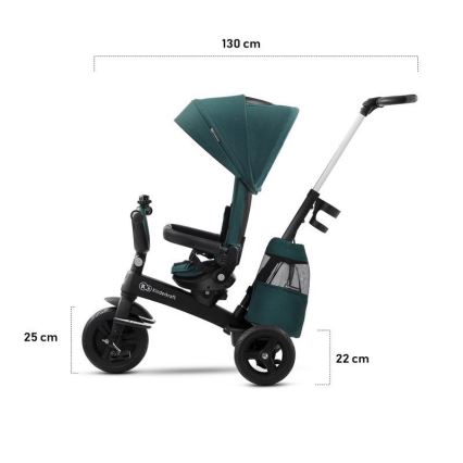 KINDERKRAFT - Kinderdreirad 5v1 EASYTWIST grau/schwarz