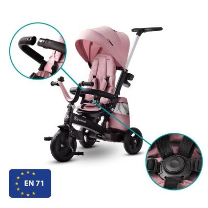 KINDERKRAFT - Kinderdreirad 5v1 EASYTWIST rosa/schwarz