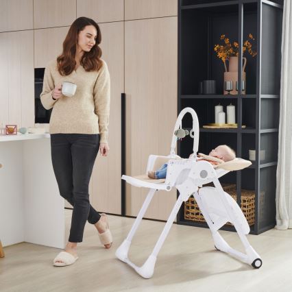 KINDERKRAFT - Kinderhochstuhl 2-in-1 TUMMIE beige