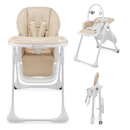 KINDERKRAFT - Kinderhochstuhl 2-in-1 TUMMIE beige
