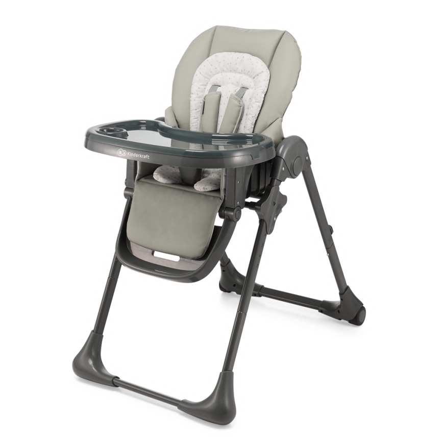 KINDERKRAFT - Kinderhochstuhl 2-in-1 TUMMIE grau