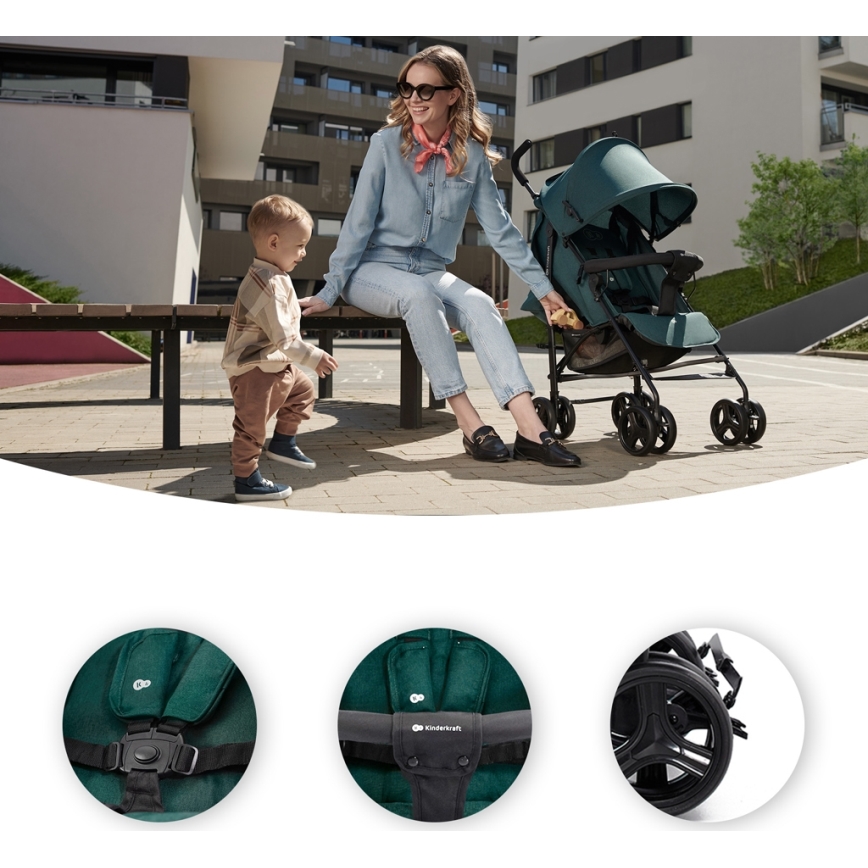 KINDERKRAFT - Kinderwagen TIK Green Wald
