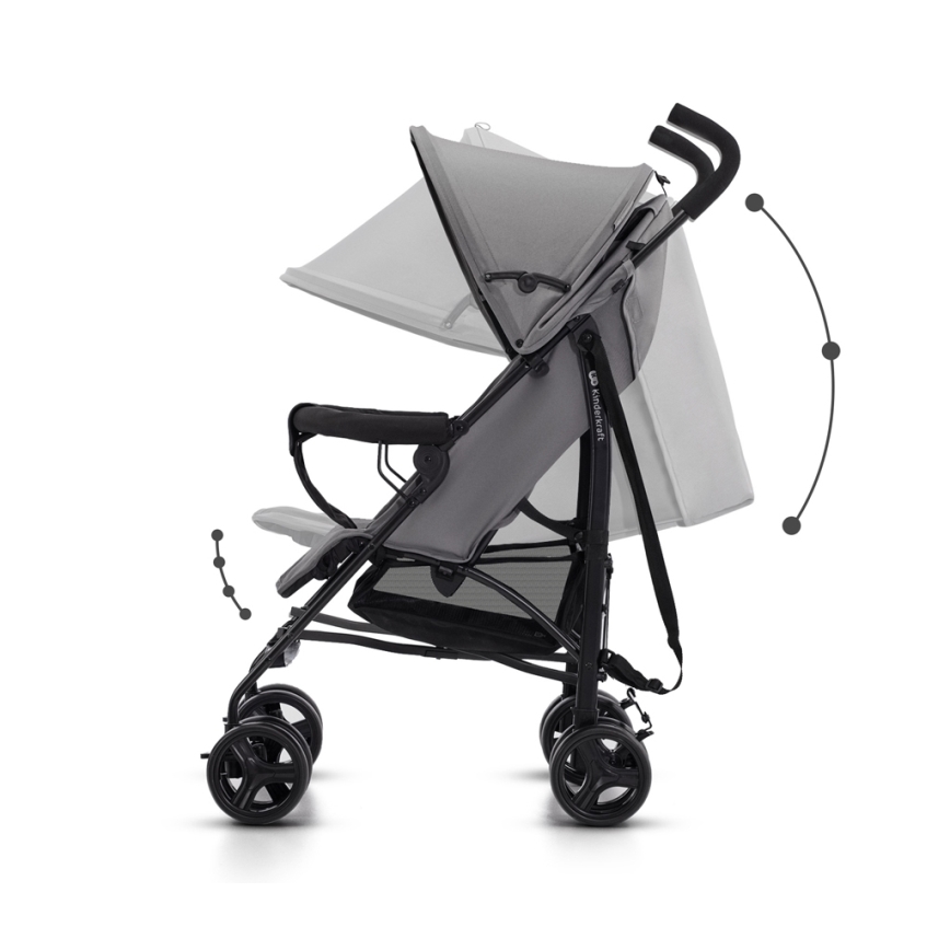 KINDERKRAFT - Kinderwagen TIK Stone grau