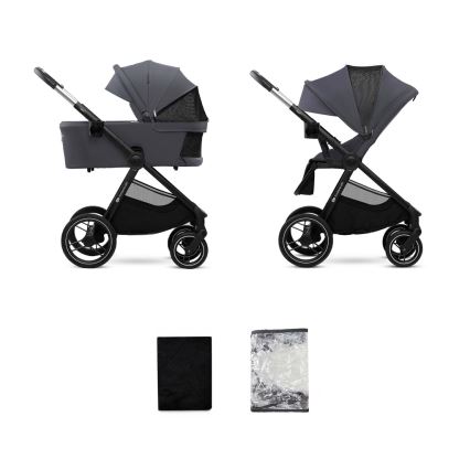 KINDERKRAFT - Kombi-Kinderwagen 2in1 NEA 2 Dunkelgrau