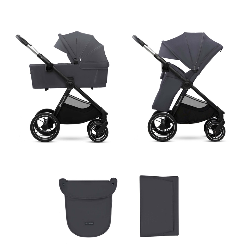 KINDERKRAFT - Kombi-Kinderwagen 2in1 NEA 2 Dunkelgrau
