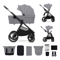 KINDERKRAFT - Kombi-Kinderwagen 2in1 NEA 2 Platinum grau