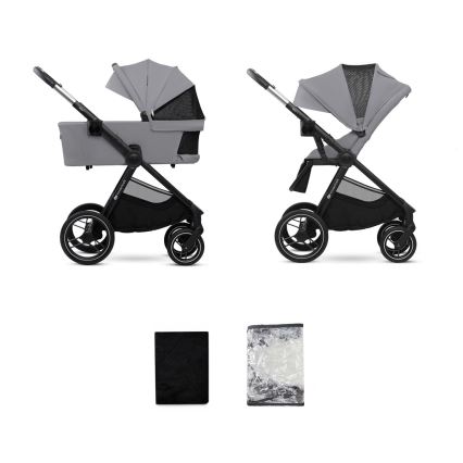 KINDERKRAFT - Kombi-Kinderwagen 2in1 NEA 2 Platinum grau