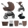 KINDERKRAFT - Kombi-Kinderwagen 3-in-1 PRIME 3 Velvet Mocca