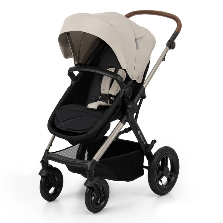 KINDERKRAFT - Kombi-Kinderwagen 3in1 MOOV 2 AIR Moonlight grau + Auto-Kindersitz MINK PRO