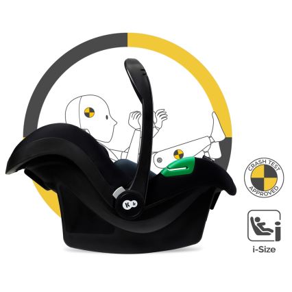 KINDERKRAFT - Kombi-Kinderwagen 3in1 MOOV 2 AIR Moonlight grau + Auto-Kindersitz MINK PRO