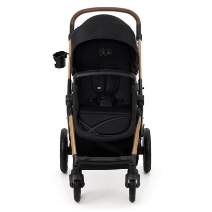 KINDERKRAFT - Kombi-Kinderwagen 3in1 MOOV 2 AIR Pure schwarz + Kindersitz MINK PRO