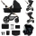 KINDERKRAFT - Kombi-Kinderwagen 3in1 MOOV 2 Pure schwarz + Kindersitz MINK PRO