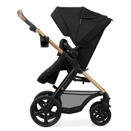 KINDERKRAFT - Kombi-Kinderwagen 3in1 MOOV 2 Pure schwarz + Kindersitz MINK PRO