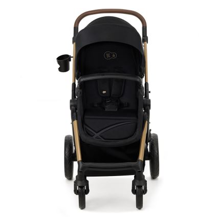 KINDERKRAFT - Kombi-Kinderwagen 3in1 MOOV 2 Pure schwarz + Kindersitz MINK PRO