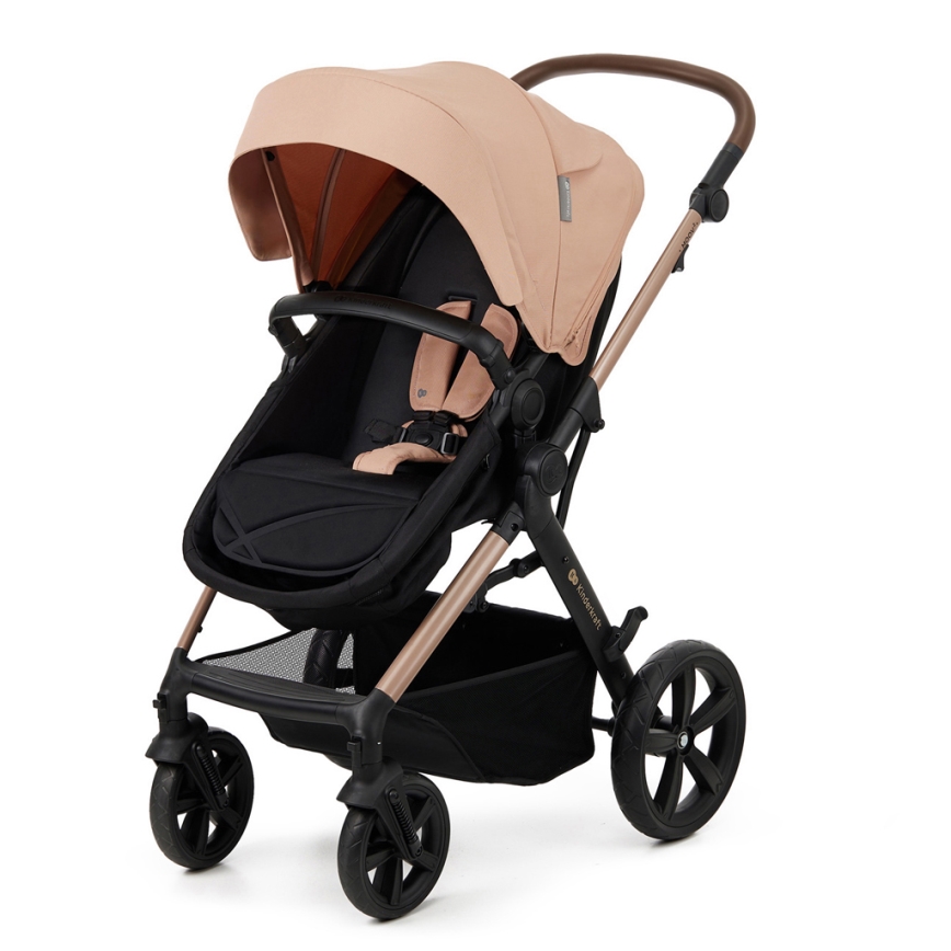 KINDERKRAFT - Kombi-Kinderwagen 3in1 MOOV 2 Sand beige + Kindersitz MINK PRO
