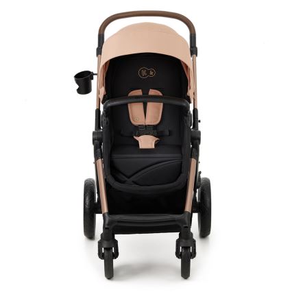 KINDERKRAFT - Kombi-Kinderwagen 3in1 MOOV 2 Sand beige + Kindersitz MINK PRO