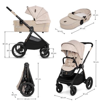 KINDERKRAFT - Kombikinderwagen 2-in-1 NEA 2 Dune Whisper Bizuu
