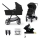 KINDERKRAFT - Kombinierter 4-in-1 Kinderwagen NEWLY Classic Schwarz + MINK PRO Autositz mit ISOFIX-Basis