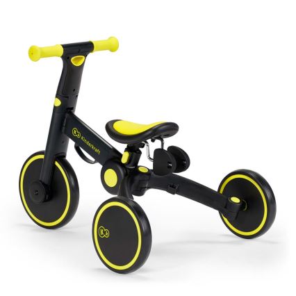 KINDERKRAFT - Laufrad für Kinder 3in1 4TRIKE gelb/schwarz