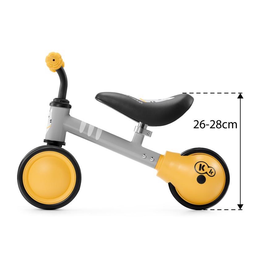 KINDERKRAFT - Laufrad für Kinder MINI CUTIE gelb