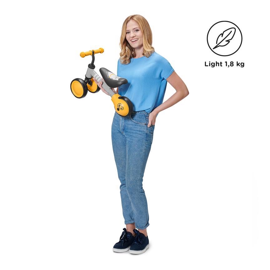 KINDERKRAFT - Laufrad für Kinder MINI CUTIE gelb