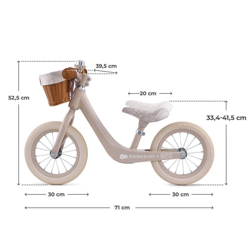 KINDERKRAFT - Laufrad RAPID 2 Dune Whisper Bizuu