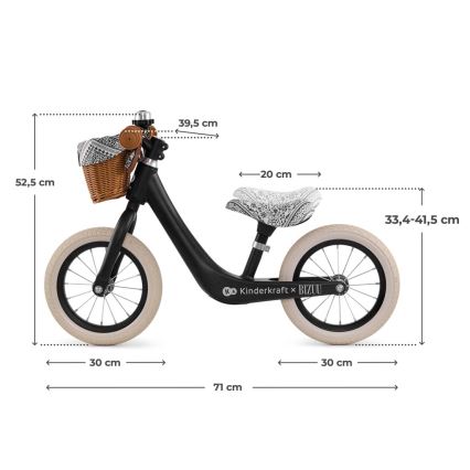 KINDERKRAFT - Laufrad RAPID 2 Lunar Black Bizuu