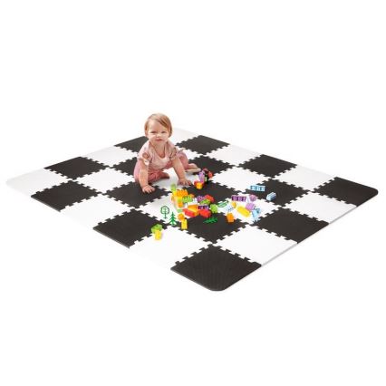 KINDERKRAFT - Schaumstoffpuzzle LUNO 30Stück schwarz/weiß