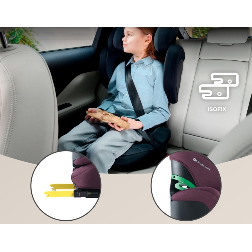 KINDERKRAFT SELECT - Auto-Kindersitz XPAND 2 i-Size (100-150 cm) Premium Cherry pearl