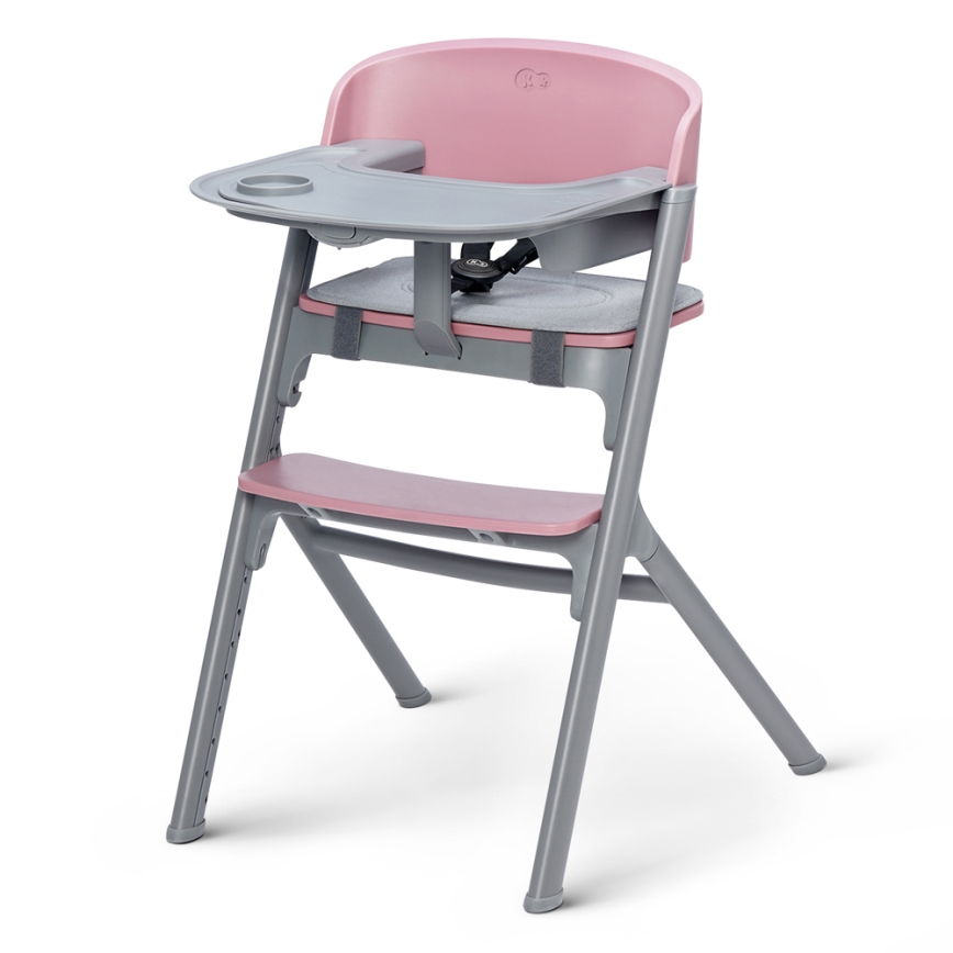 KINDERKRAFT SELECT - Esstischstuhl für Kinder 3in1 LIVY Premium Aster rosa + Liege CALMEE