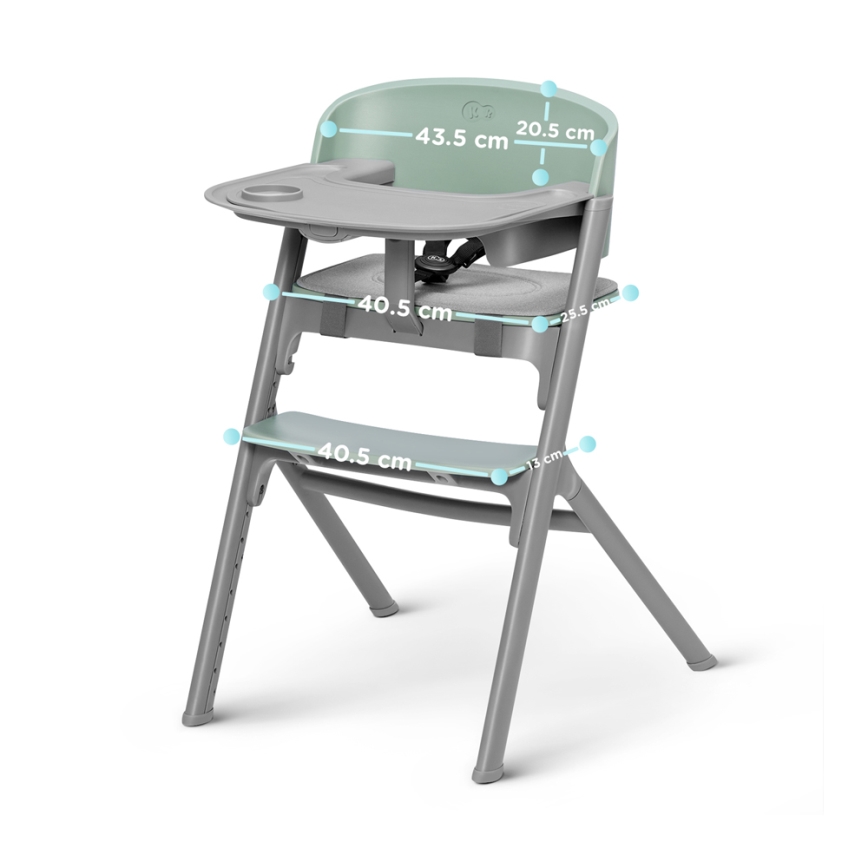 KINDERKRAFT SELECT - Esstischstuhl für Kinder 3in1 LIVY Premium Aster rosa + Liege CALMEE