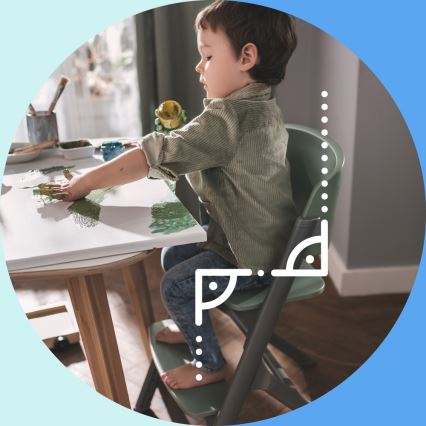 KINDERKRAFT SELECT - Esstischstuhl für Kinder 3in1 LIVY Premium Olive grün + Liege CALMEE