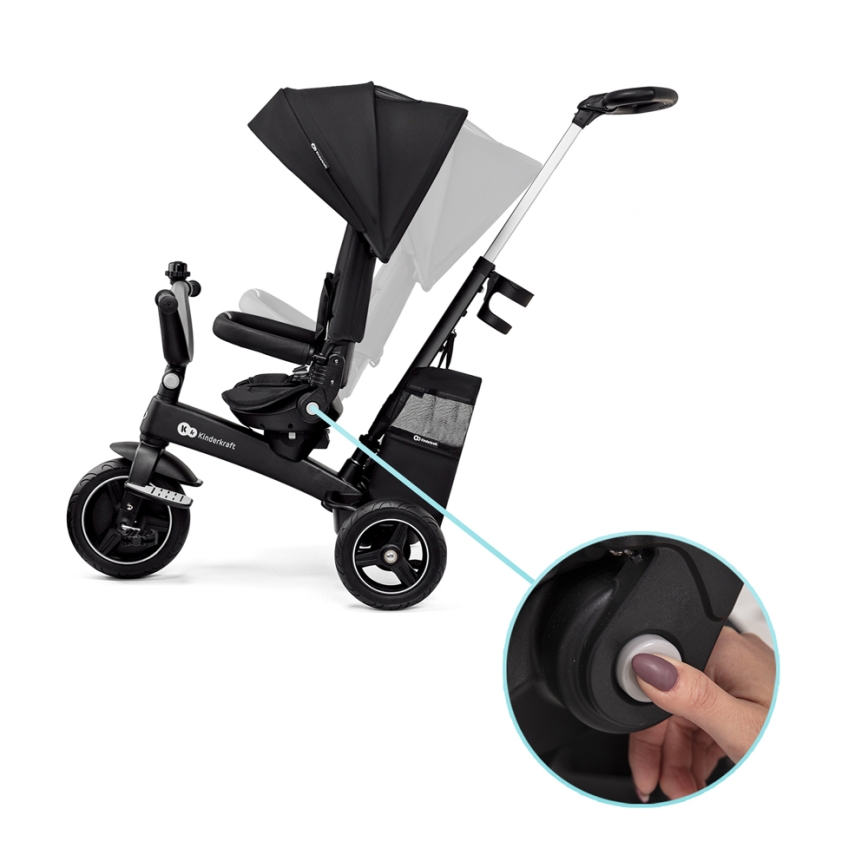 KINDERKRAFT SELECT - Kinder-Dreirad 5in1 EASYTWIST Premium schwarz